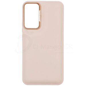 Estuche para celular Samsung A34 silicon mate liso palo rosa