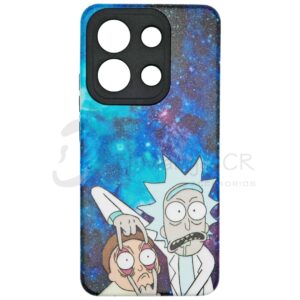 Estuche para celular Xiaomi Redmi Note 13 4G diseño de dos piezas Rick y Morty