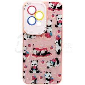 Estuche para celular Honor 200 Lite diseño Pandas brillante
