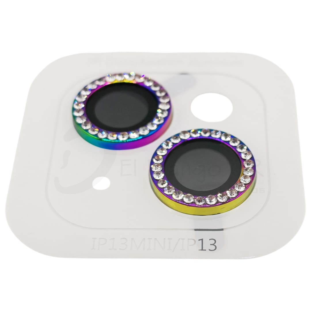 Vidrio temperado para camara de iPhone 13 iPhone 13 Mini perlado color tornasol