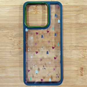 Estuche para celular Xiaomi Redmi 12C transparente árbol navidad
