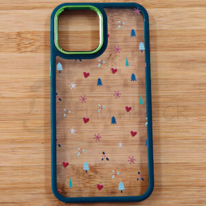 Estuche para celular Apple iPhone 13 Pro Max transparente árbol navideño