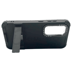 Estuche para celular S23 Plus Samsung resistente a golpes dos piezas con soporte negro