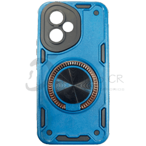 Estuche para celular 400 Honor resistente a golpes tres piezas con soporte azul oscuro