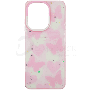 Estuche para celular Xiaomi Redmi A5 diseño mariposas brillante