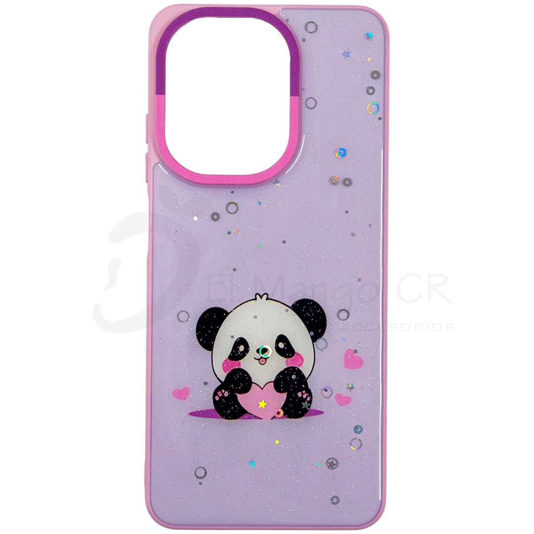 Estuche para celular Xiaomi Redmi A5 diseño panda brillante
